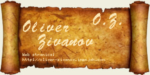 Oliver Živanov vizit kartica